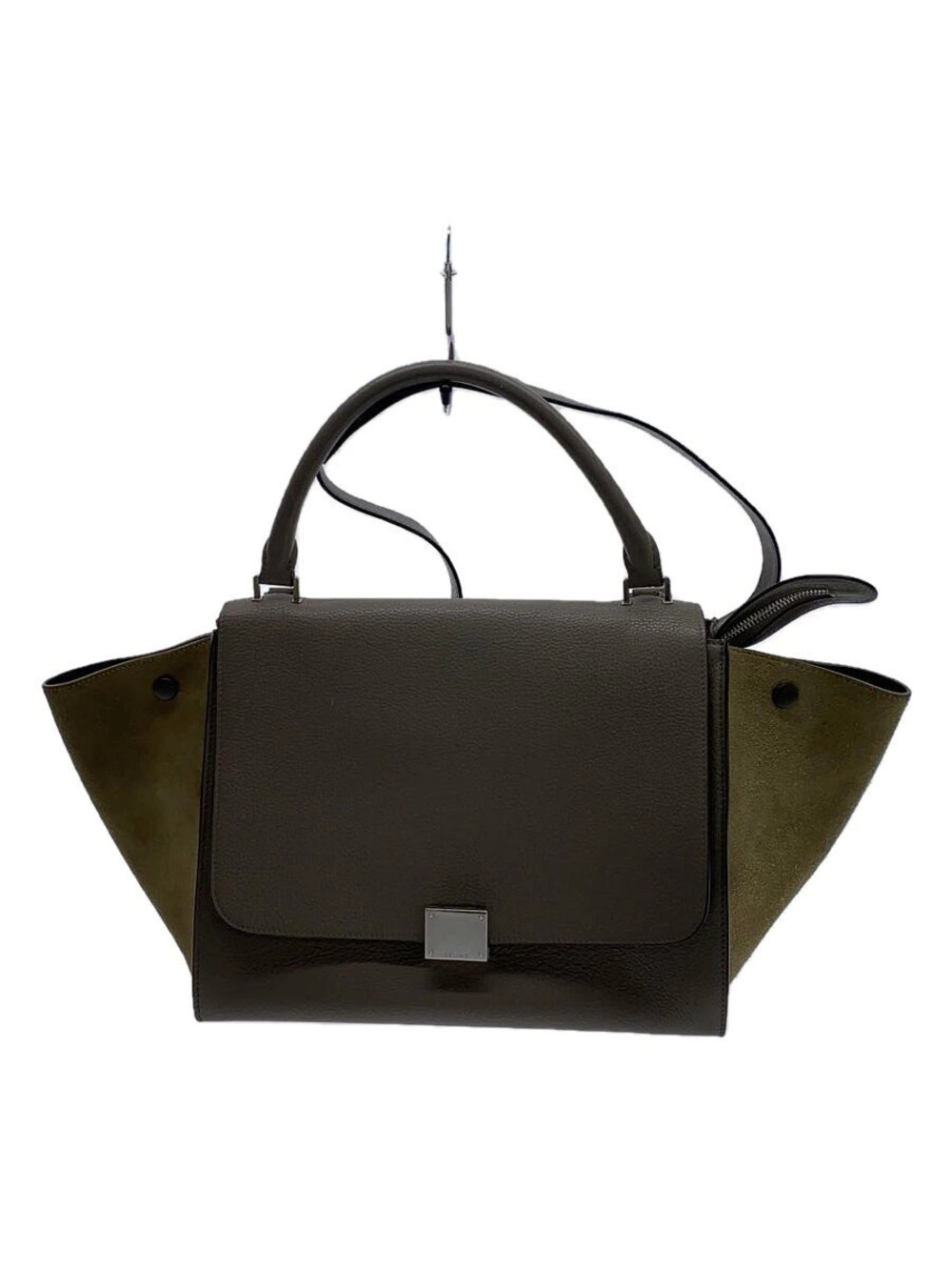 Celine Trapeze Bag dark brown leather